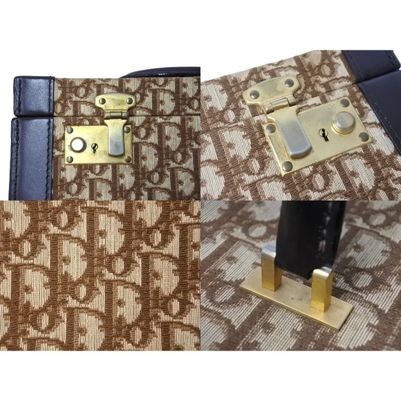 Christian Dior Vanity Trunk 30 Trotter Leather Beige Brown - Picture 5 of 10